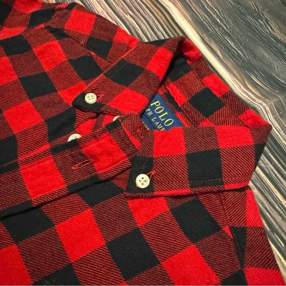 POLO RAPHL LAUREN - Toddler Long Sleeve Buffalo Check
Woven Shirt - Picture 2 of 3